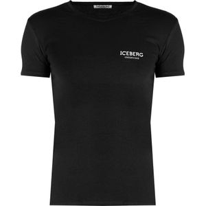 Iceberg, T-Shirts Zwart, Heren, Maat:XL