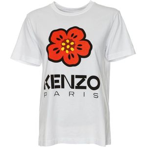 Kenzo, Tops, Heren, Wit, XS, Paris Loose Fit T-Shirt