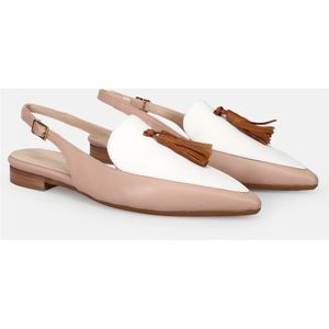 Sangiorgio, Schoenen, Dames, Beige, 38 EU, Elegante platte ballerina schoenen