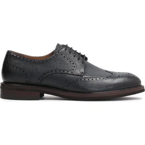 Kazar, Schoenen, Heren, Blauw, 45 EU, Leer, Navy Brogues Stijl Derby Schoenen