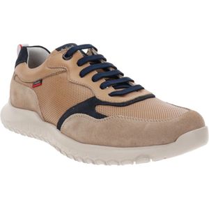 Callaghan, Schoenen, Heren, Beige, 43 EU, Leer, Leren Heren Sneakers Comfort Stijl