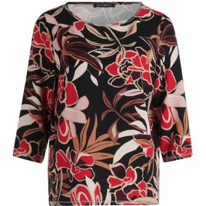 Betty Barclay, Blouses & Shirts, Dames, Veelkleurig, 2Xl, Bloemen Ribgebreide Sweatshirt