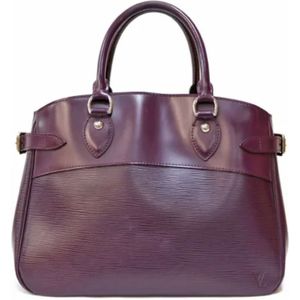 Louis Vuitton Vintage, Tweedehands leren Louis Vuitton tassen Paars, Dames, Maat:ONE Size