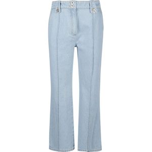 Paco Rabanne, Jeans, Dames, Blauw, S, Denim, Loszittende Lichtblauwe Denim Jeans