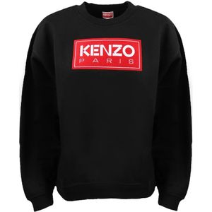 Kenzo, Sweatshirts & Hoodies, Dames, Zwart, XL, Katoen, Stijlvolle Dames Sweatshirt