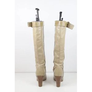 Chloé Pre-owned, Pre-owned, Dames, Beige, 36 EU, Leer, Pre-owned Leather boots