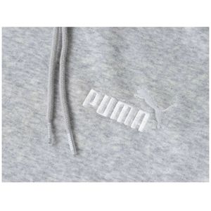 Puma, Sweatshirts & Hoodies, Heren, Grijs, L, Katoen, Katoenen hoodie met logo