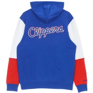 Mitchell & Ness, Sweatshirts & Hoodies, Heren, Blauw, S, Katoen, NBA Fusion Fleece Hoodie