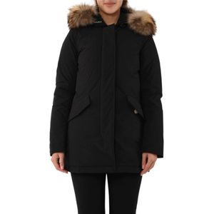 Woolrich, Jassen, Dames, Zwart, M, Polyester, Winterjas