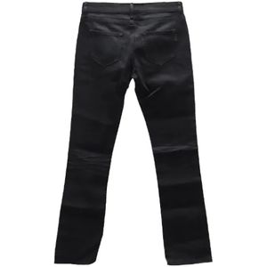 Saint Laurent Vintage, Pre-owned, Dames, Zwart, 36 EU, Tweed, Tweedehands jeans