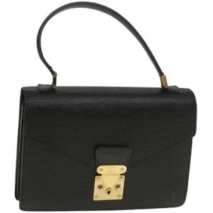 Louis Vuitton Vintage, Tweedehands leren handtassen Zwart, Dames, Maat:ONE Size