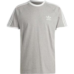 Adidas, Tops, Heren, Grijs, S, 3 Strepen T-shirt