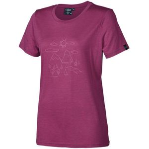 Ivanhoe t-shirt UW Cilla Outdoor voor dames - 100% merino wol - Roze
