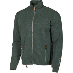 Ivanhoe vest Hadar Full Zip Rifle Green - fijne merinowol - Groen