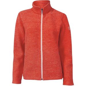 Ivanhoe dames wollen full-zip vest Beata Mandarin Red - Oranje