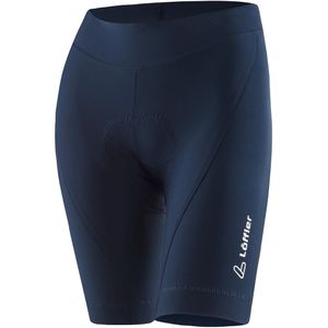 Loeffler fietsbroek kort W Bike Tights Hotbond® Dark Blue voor dames - Blauw