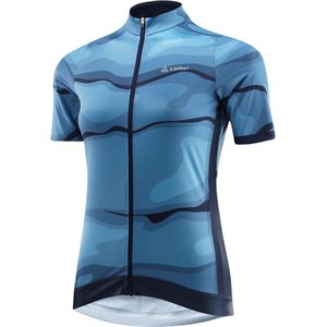 Loeffler fietsshirt korte mouwen W Bike Jersey FZ Barkly HotBond® RF - Blauw