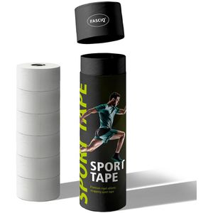 FASCIQ FASCIQ Athletic Tape (5 cm) 6 rollen - Wit - 100% zacht katoen