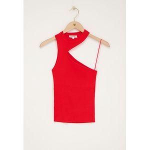 Rotes Cut-Out Oberteil