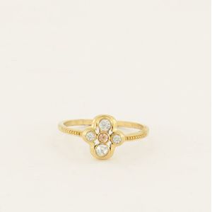 Flower ice cubes ring