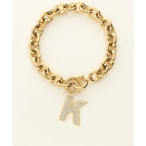 Initialen Armband mit Strass