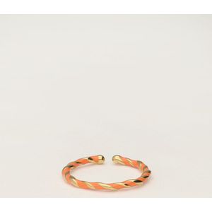 Gedrehter Ring mit Orange