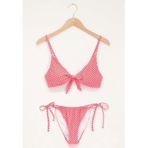 Rosa Bikini-Set mit Karos
