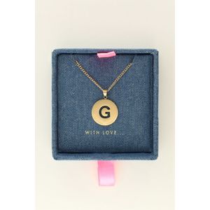 Kette mit offenem Buchstaben