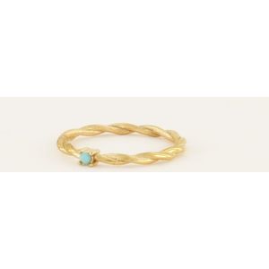 Single azzuro blue ring