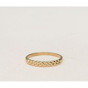 Minimalistischer Vintage-Ring geflochten