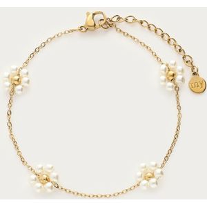 Armband mit Blumen-Kunstperlen