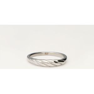 Minimalistischer Ring gedreht