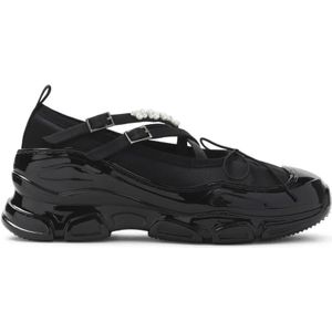 - Classic Criss Cross Tracker Ballerina in zwart