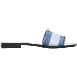 Karl Lagerfeld Slippers & Mules - Skoot Ii Border Slide in blauw