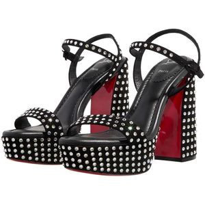 Christian Louboutin Sandalen - Movida Jane Sandal Strass Boum in zwart