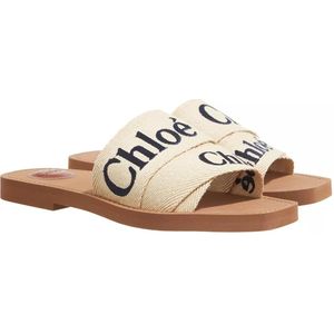 Chloé Slippers & Mules - Woody Flat Mule in beige