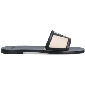Valentino Garavani Sandalen - Superstar' Slide Sandals – Black in zwart