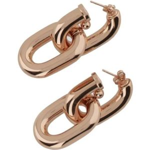 Paco Rabanne Oorbellen - Interlocking Gold Chain Link Earrings in multi