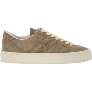 Moncler - Monaco 2 - Sneakers - Lichtbeige - Suèdeleer
