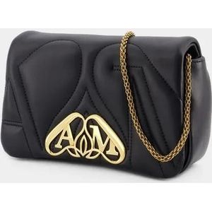 Alexander McQueen Shoppers - The Mini Seal Crossbody - Metal - Black in zwart