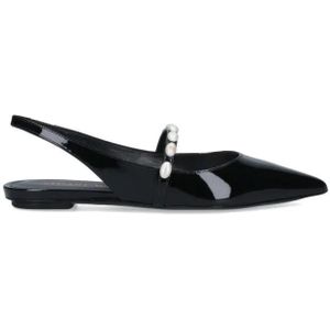 Stuart Weitzman Hoge hakken - Pearl Detail Slingbacks – Black in zwart