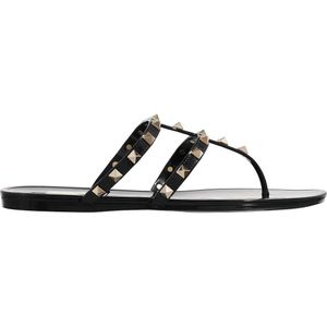 Valentino Garavani Sandalen - Rockstud Thong Summer in zwart