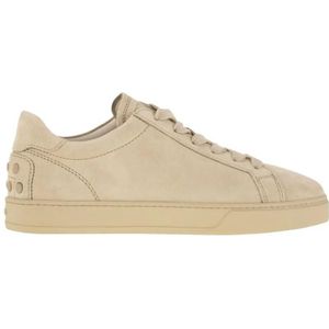 Tod's Low-Top Sneakers - Suede Leather Trainers in beige