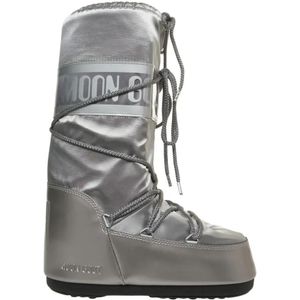 Moonboot Boots - Water-Repellent Ankle Boots With Lace Closure in grijs