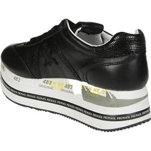 Premiata Low-Top Sneakers - Platform Sneakers in zwart