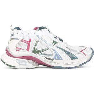 Balenciaga Low-Top Sneakers - Multicolour Runner Sneakers With Lace-Up Design in wit