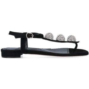 Manolo Blahnik Sandalen - "Hobela" Flip-Flop Sandals in zwart