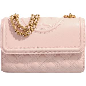 Tory Burch Crossbody bags - Fleming Soft Grain Small Convertible Shoulder Bag in poeder roze