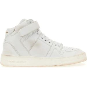 Saint Laurent Low-Top Sneakers - Lax High-Top Sneakers With Délavé Effect in wit