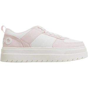 HUGO - Plateausneakers - Tweekleurig - Verhoogde Buitenzoel - Merkaccent